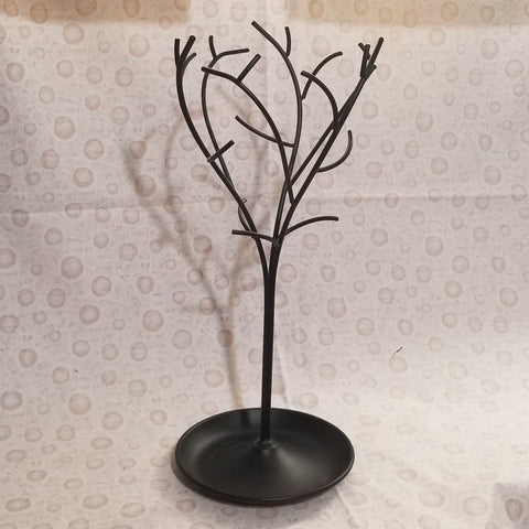 Black Wire Jewelry Holder Tree