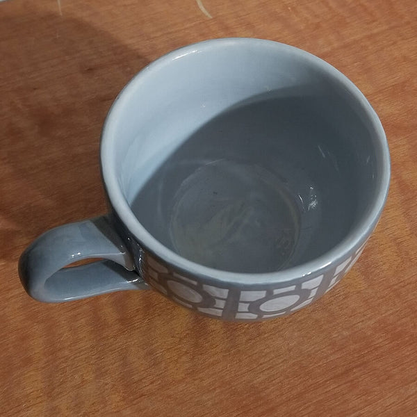 Handpainted Ceramic Tea Cup - Portal Companion Cube
